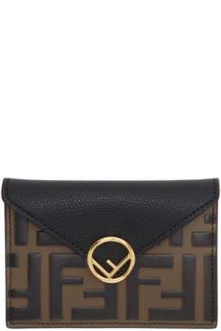 fendi black & brown 'forever fendi' envelope pouch|Fendi eyeglasses women black.